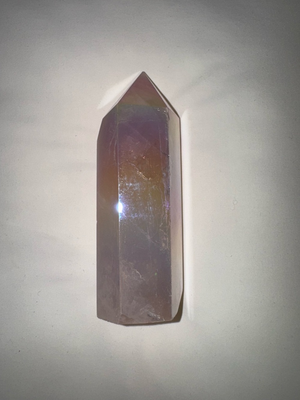 Aura Crystal Point Tower - Purple Hues with Rainbow